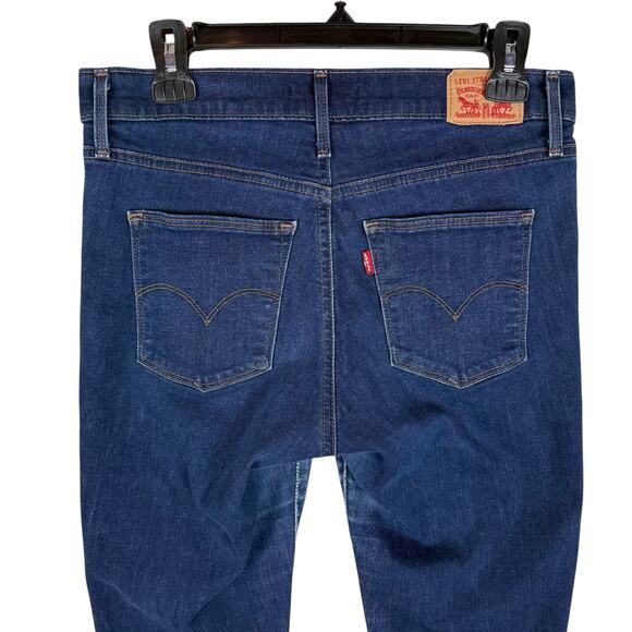Levi's Jeans Women 30 Blue Denim 5-Pockets Mid-Rise Slimming Skinny Leg Classic - Picture 6 of 16